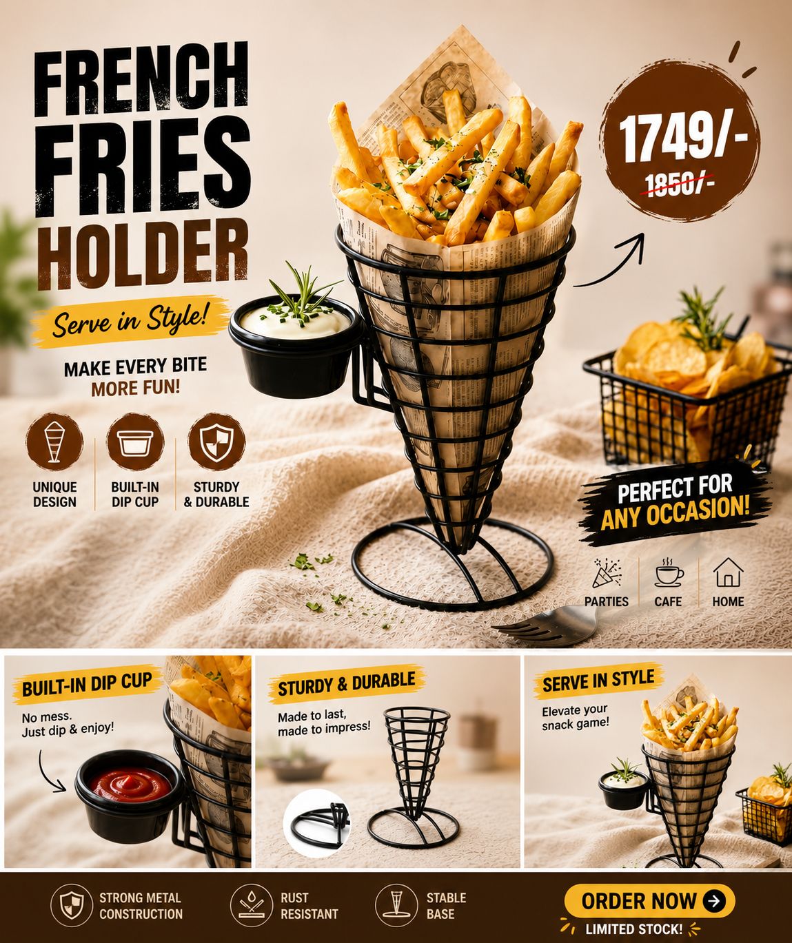 French Fries Holder – Serve in Style