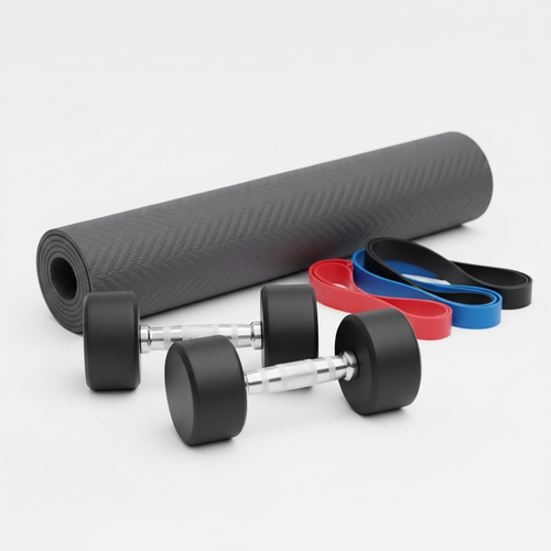 Adjustable Dumbbell Set with Resistance Bands